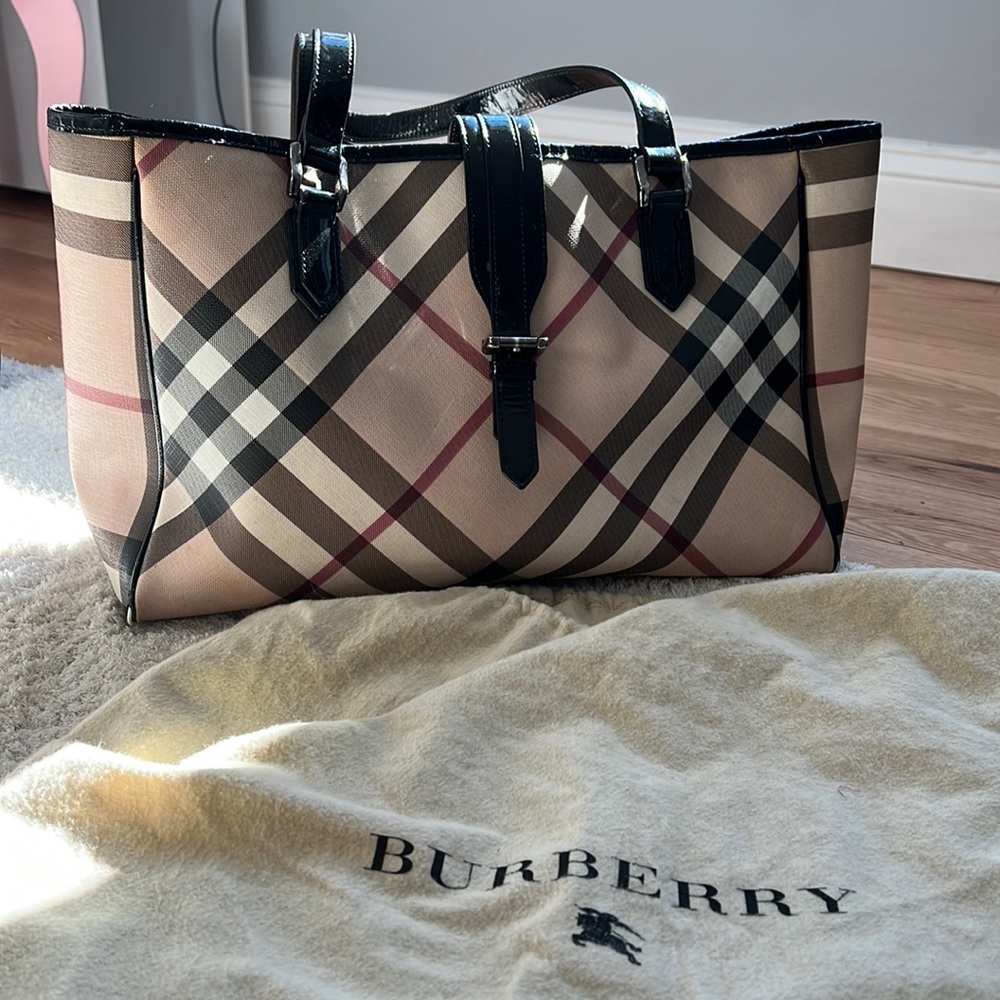 Burberry diaper bag/tote